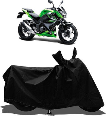 Tricway Waterproof Two Wheeler Cover for Kawasaki(Z250 BS6, Black)