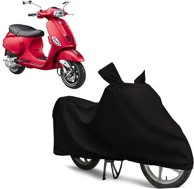EGAL Waterproof Two Wheeler Cover for Vespa(BS6, Black)