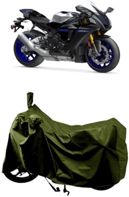 SUGASHRI Waterproof Two Wheeler Cover for Yamaha(YZF R1 M, Green)