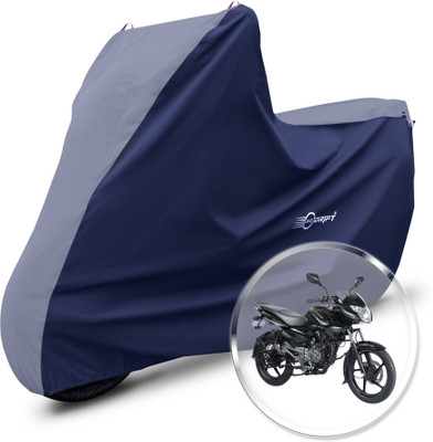 Neodrift Two Wheeler Cover for Bajaj(Pulsar 135 LS DTS-i, Grey, Blue)