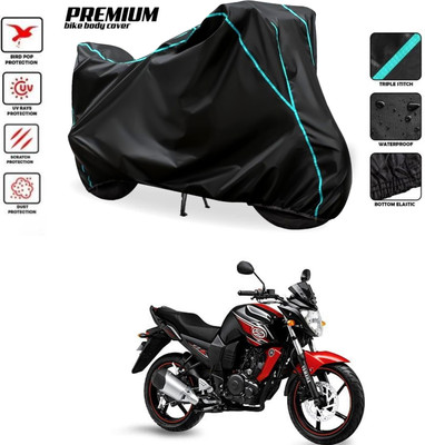 GOSHIV-car and bike accessories Waterproof Two Wheeler Cover for Yamaha(FZS 25, Black)