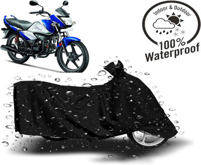 Autoinnovation Waterproof Two Wheeler Cover for Hero(Splendor I Smart, Black)