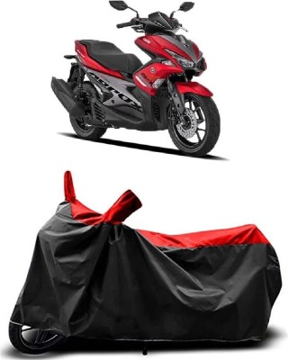 KEDIT Two Wheeler Cover for Yamaha(Aerox 155 Maxi, Red, Black)