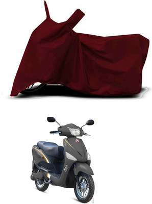VESMEI Two Wheeler Cover for Hero(Electric Optima Li BS6, Red)
