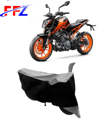 FFZ Waterproof Two Wheeler Cover for KTM(Duke 200, Black, Grey)