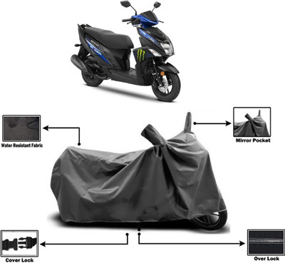 Amexride Two Wheeler Cover for Yamaha(Ray ZR BS6, Grey)
