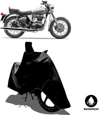 Amexride Waterproof Two Wheeler Cover for Royal Enfield(Electra 5S, Black)