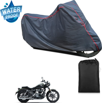 PAGORA Waterproof Two Wheeler Cover for Royal Enfield(Meteor BS6, Grey)