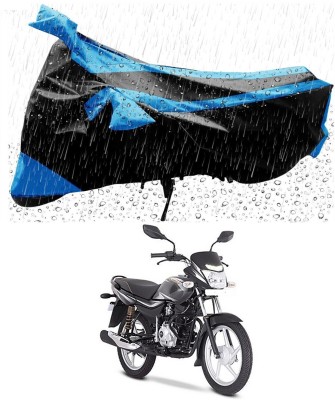 Mdstar Waterproof Two Wheeler Cover for Bajaj(Platina 100, Blue, Black)