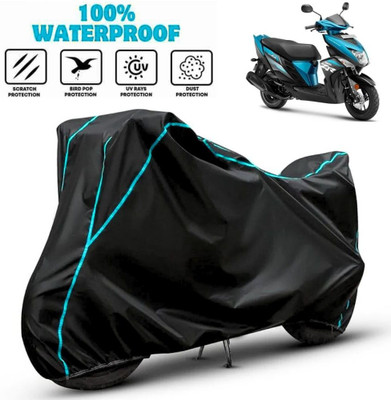 favy Waterproof Two Wheeler Cover for Yamaha(RayZR 125, Black, Blue)
