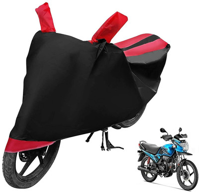 smwzxyu Waterproof Two Wheeler Cover for Hero(Passion Pro, Black, Red)
