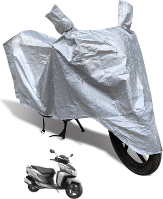 MOCKHE Waterproof Two Wheeler Cover for Honda(Dio, Silver)