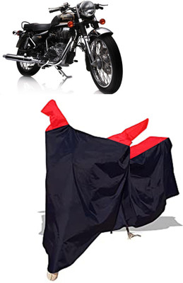 Amexride Two Wheeler Cover for Royal Enfield(Electra Delux, Black)