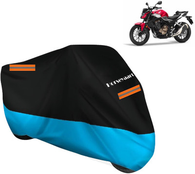 Horseyaart Waterproof Two Wheeler Cover for Honda(CB500F, Blue)