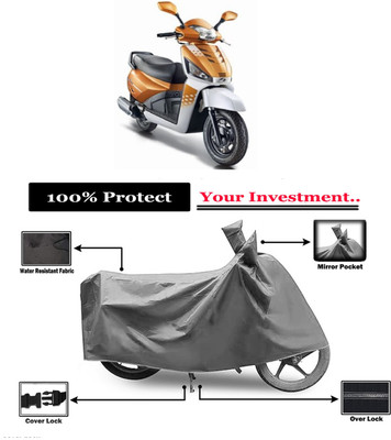 Amexride Two Wheeler Cover for Mahindra(Gusto 125 BS6, Grey)