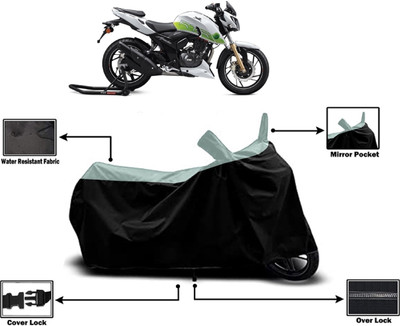 Amexride Two Wheeler Cover for TVS(Apache RTR 200 Fi E100, Multicolor)