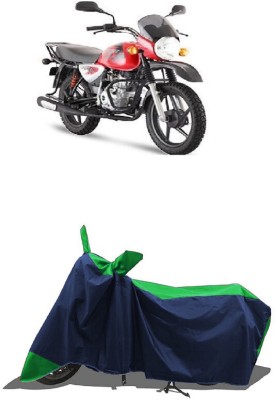 SUGASHRI Waterproof Two Wheeler Cover for Bajaj(Boxer AT, Green, Blue)