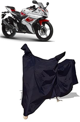 Amexride Two Wheeler Cover for Yamaha(YZF-R15 V2, Black)
