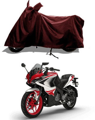 GROFATIK Two Wheeler Cover for Bajaj(Pulsar RS200 BS6, Maroon)