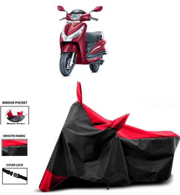 WMIZEXA Two Wheeler Cover for Universal For Bike(MotoCorp Destini 125, Red, Black)