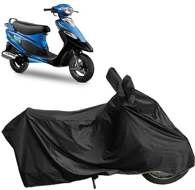 DIGGU Two Wheeler Cover for TVS(Pep Plus, Black)