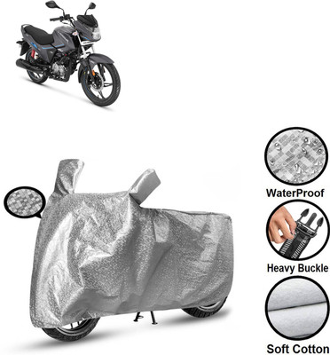 PAGORA Waterproof Two Wheeler Cover for Hero(Glamour i3s BS6, Silver)