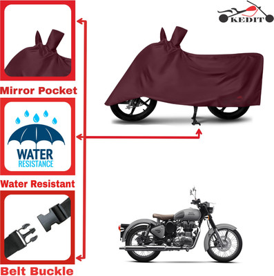 AASHTIK MART Two Wheeler Cover for Royal Enfield(Standard 350, Maroon)