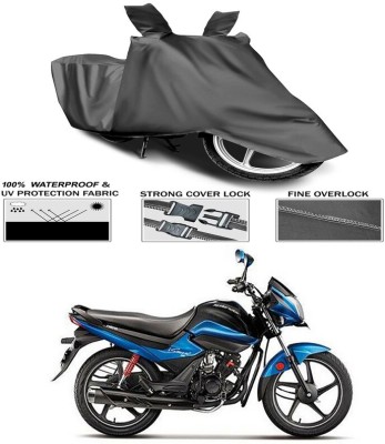 AUTOGARH Two Wheeler Cover for Hero(Splendor I Smart, Grey)