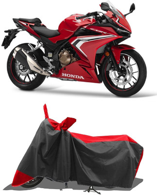 SPECTUS Two Wheeler Cover for Honda(CBR500R, Red, Black)