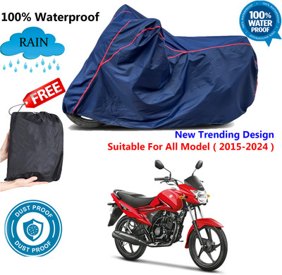 AutoGalaxy Waterproof Two Wheeler Cover for Suzuki(Hayate, Blue, Red)