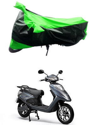 Mdstar Waterproof Two Wheeler Cover for Ampere(V 48, Green, Black)