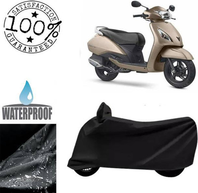 RAAMKM Waterproof Two Wheeler Cover for Hero, Honda(Electric Optima Plus BS6, Black)