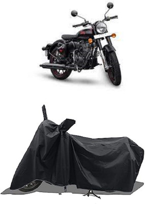 SPECTUS Two Wheeler Cover for Royal Enfield(Classic Stealth Black BS6, Black)