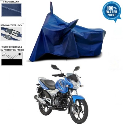 Mdstar Waterproof Two Wheeler Cover for Bajaj(Discover 125 DTS-i, Blue)