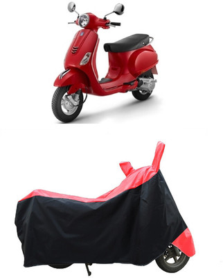 Coxtor Waterproof Two Wheeler Cover for Piaggio(Vespa LX 125, Red)