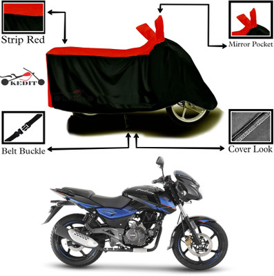 Aveek Two Wheeler Cover for Bajaj(Pulsar 150 BS6, Red, Black)