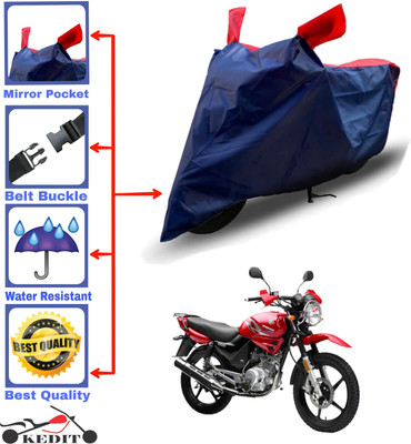 KEDIT Two Wheeler Cover for Yamaha(YBR 110, Red, Blue)
