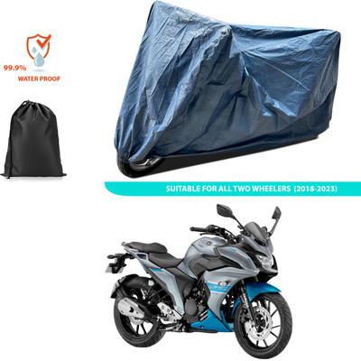 PAGORA Waterproof Two Wheeler Cover for Yamaha(Fazer 25 BS6, Blue)