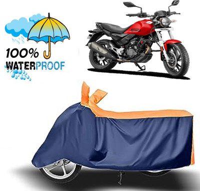 ROYAL AUTO MART Waterproof Two Wheeler Cover for Hero(Xpulse 200T, Blue, Orange)