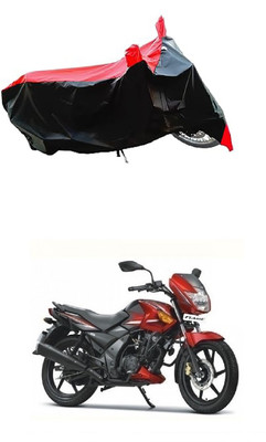 VESMEI Two Wheeler Cover for TVS(Flame 125, Red)
