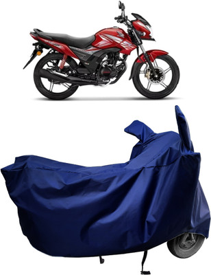 Amexride Two Wheeler Cover for Honda(CB Shine SP, Blue)