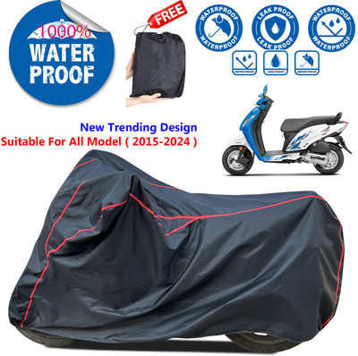 AutoGalaxy Waterproof Two Wheeler Cover for Honda(Activa i, Black)