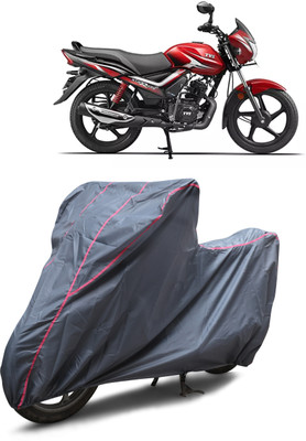 GGK RANTAL Waterproof Two Wheeler Cover for TVS(Star City Plus, Grey)