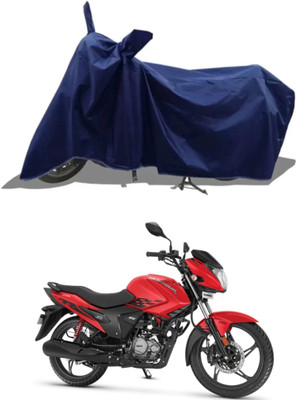 RAQTRO Waterproof Two Wheeler Cover for Hero(Glamour i3s, Blue)