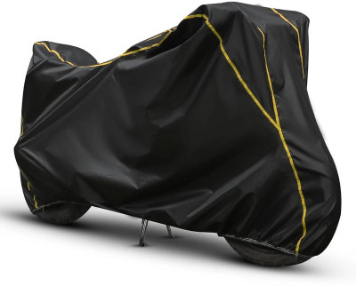 Car Styling Waterproof Two Wheeler Cover for Bajaj(Pulsar, Black, Yellow)