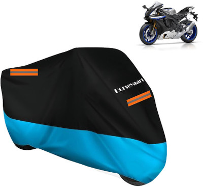 Horseyaart Waterproof Two Wheeler Cover for Yamaha(YZF R1 M BS6, Blue)
