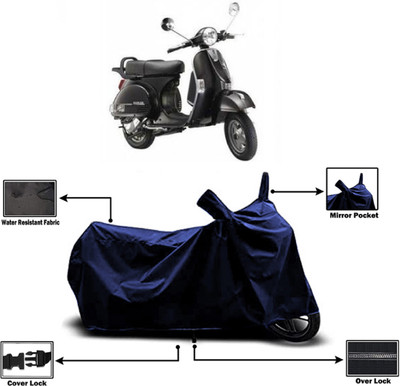 Amexride Two Wheeler Cover for LML(Star Euro, Blue)