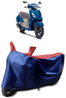 KEDIT Two Wheeler Cover for TVS(Jupiter Grande, Red, Blue)