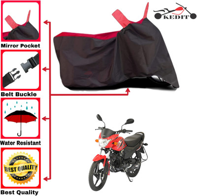 AASHTIK MART Two Wheeler Cover for Suzuki(Red, Black)