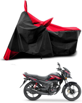 AASHTIK MART Two Wheeler Cover for Universal For Bike(CB Shine SP, Red, Black)